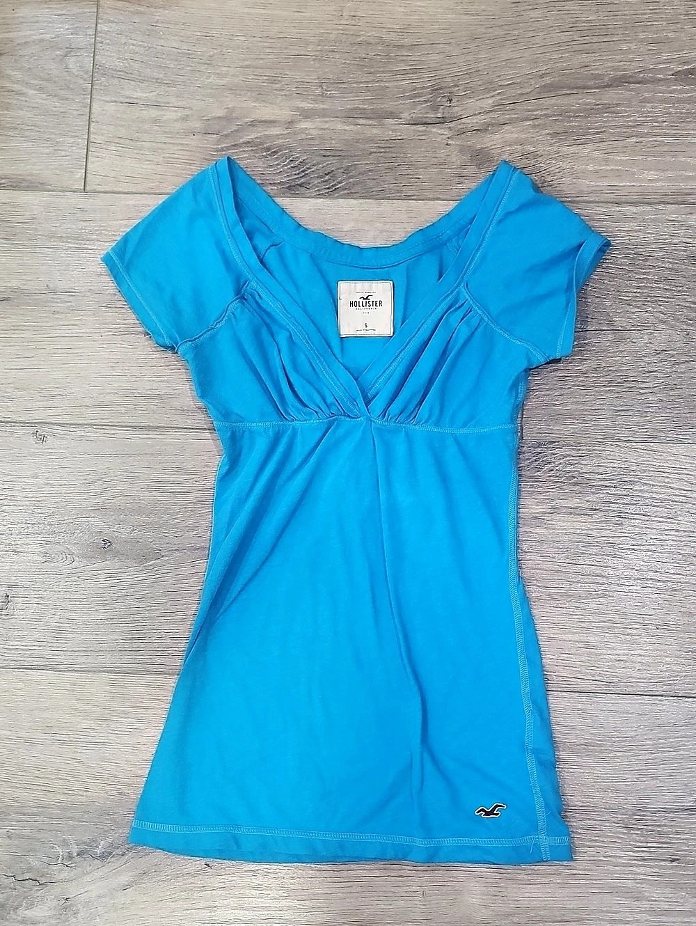 Hollister Blue Short Sleeve Top Size Small